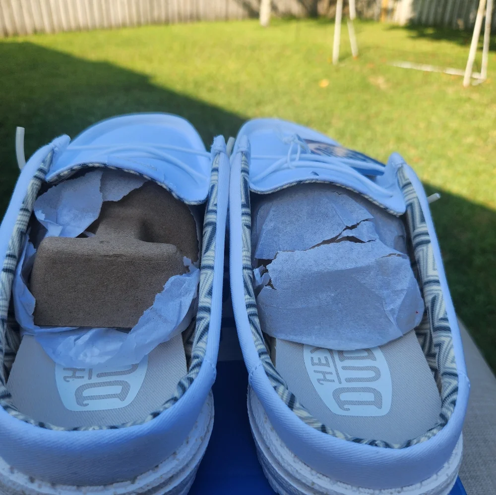 Hey Dude Mens Wally Slip Stretch Canvas Gray Black 11 - Picture 12 of 12